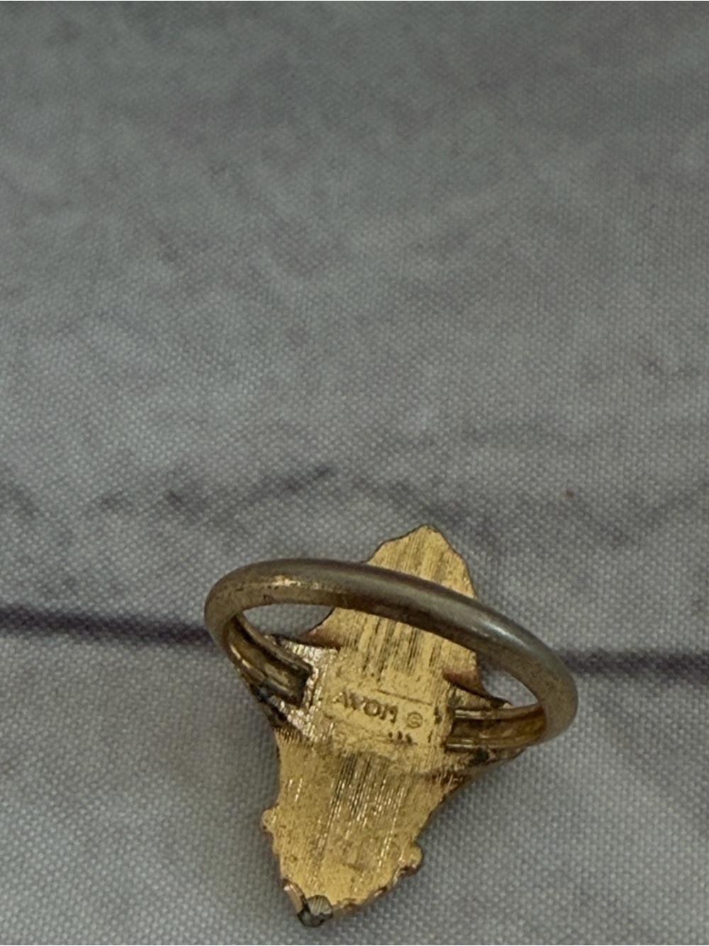 ART DECO AVON RING VINTAGE 7.5 - Picture 2 of 5